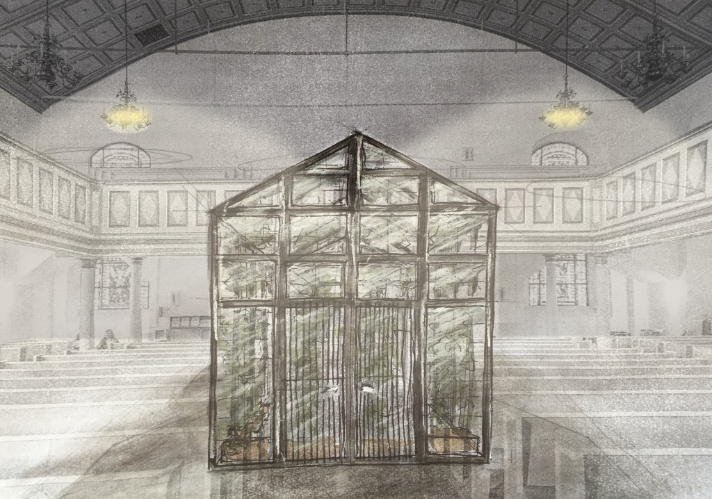 Gewächshaus in der evangelischen St.-Georgskirche Hattingen