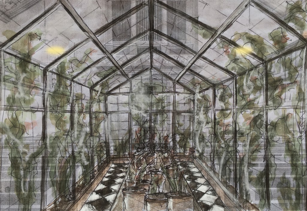 Gewächshaus in der evangelischen St.-Georgskirche