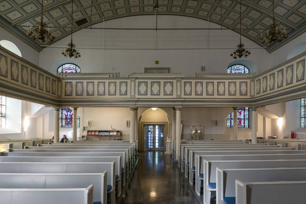 Sicht vom Altar der St. Georgskirche Hattingen