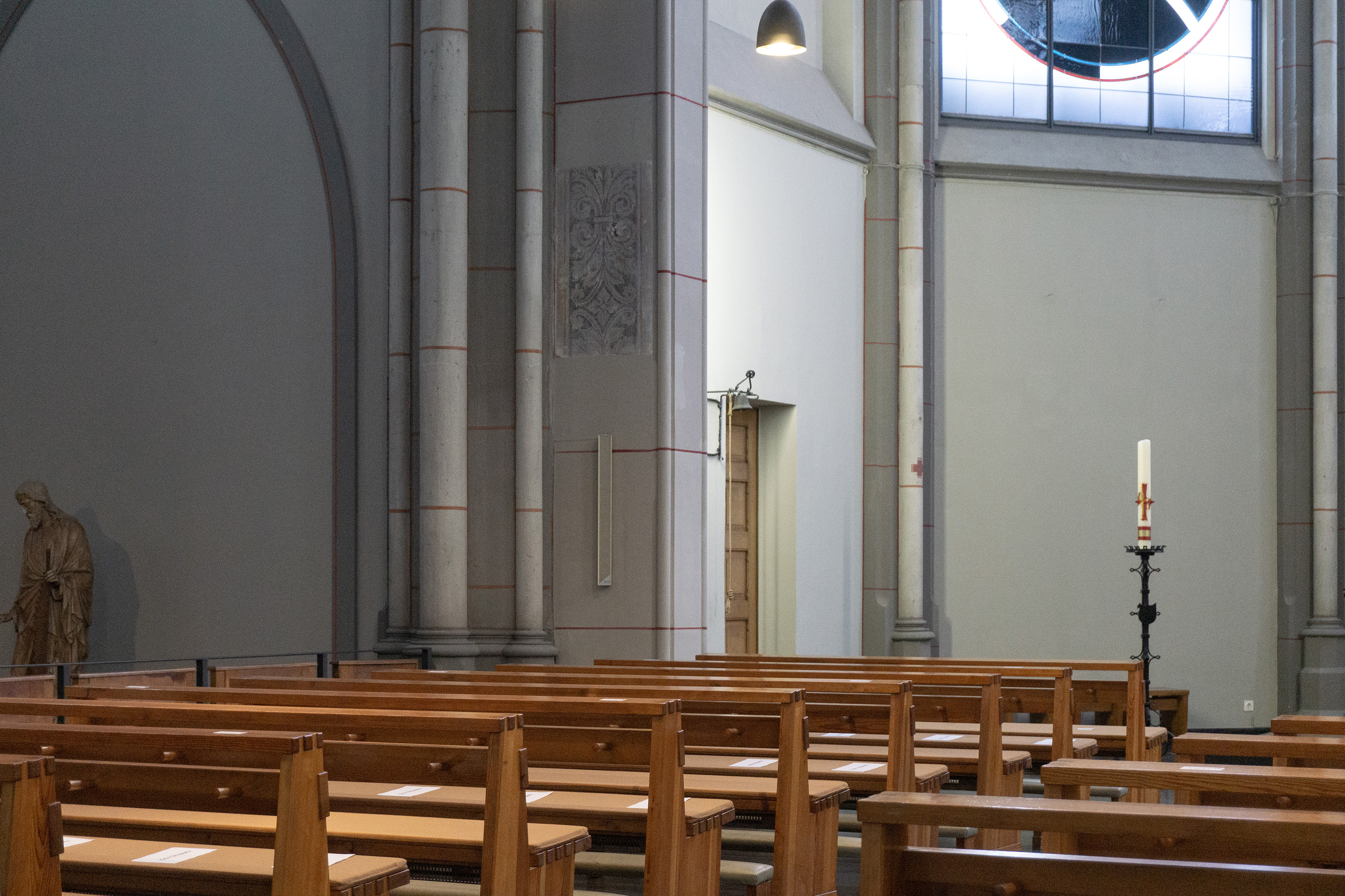 St. Josef Aachen Innenraum Chorbereich Kirchenumnutzung Grabeskirche
